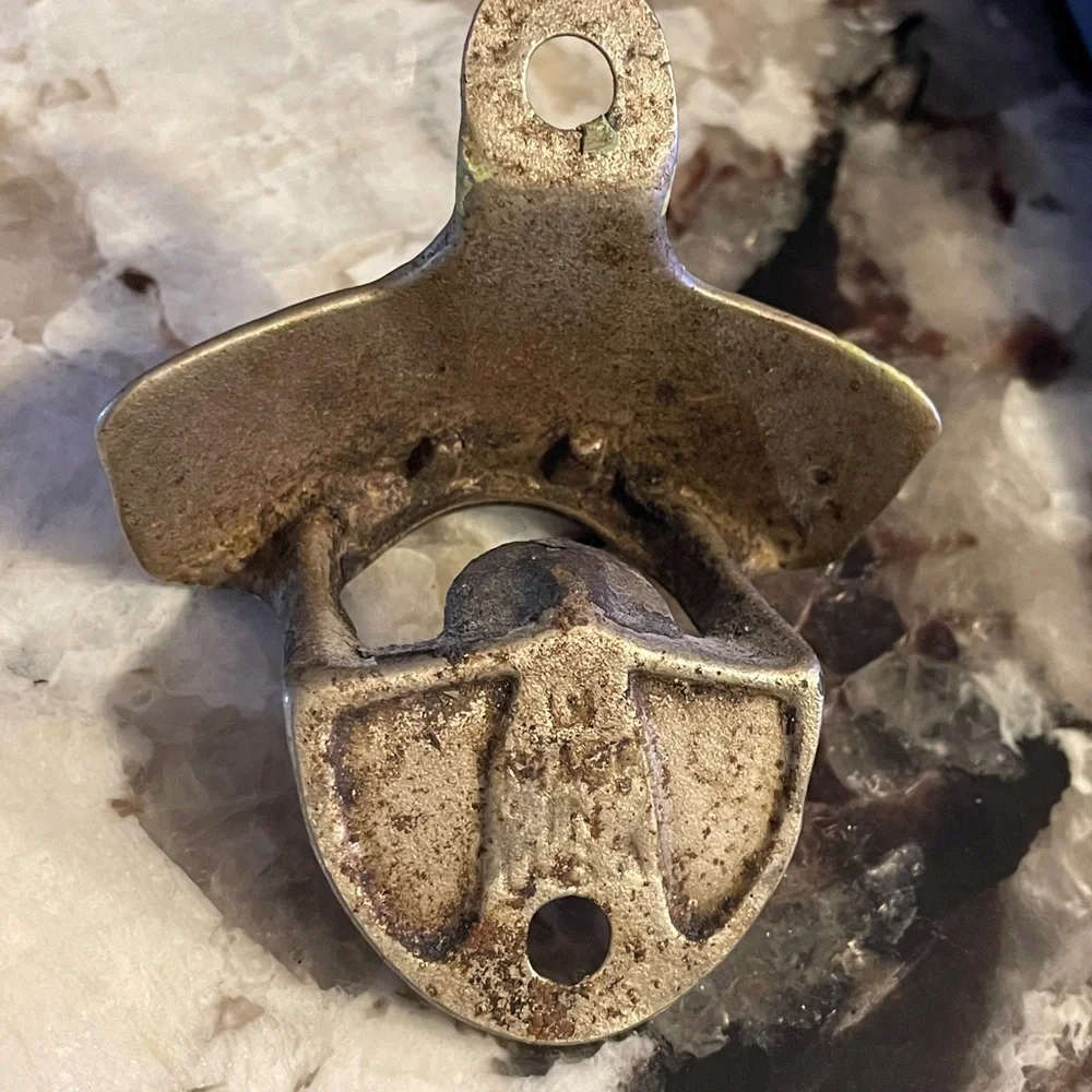 Vtg Coca Cola Starr X Cast Wall Mount Bottle Opener Brown Co North News VA USA